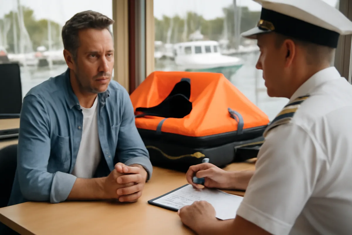 Noleggio zattere di salvataggio: come evitare multe e sanzioni durante i controlli in mare