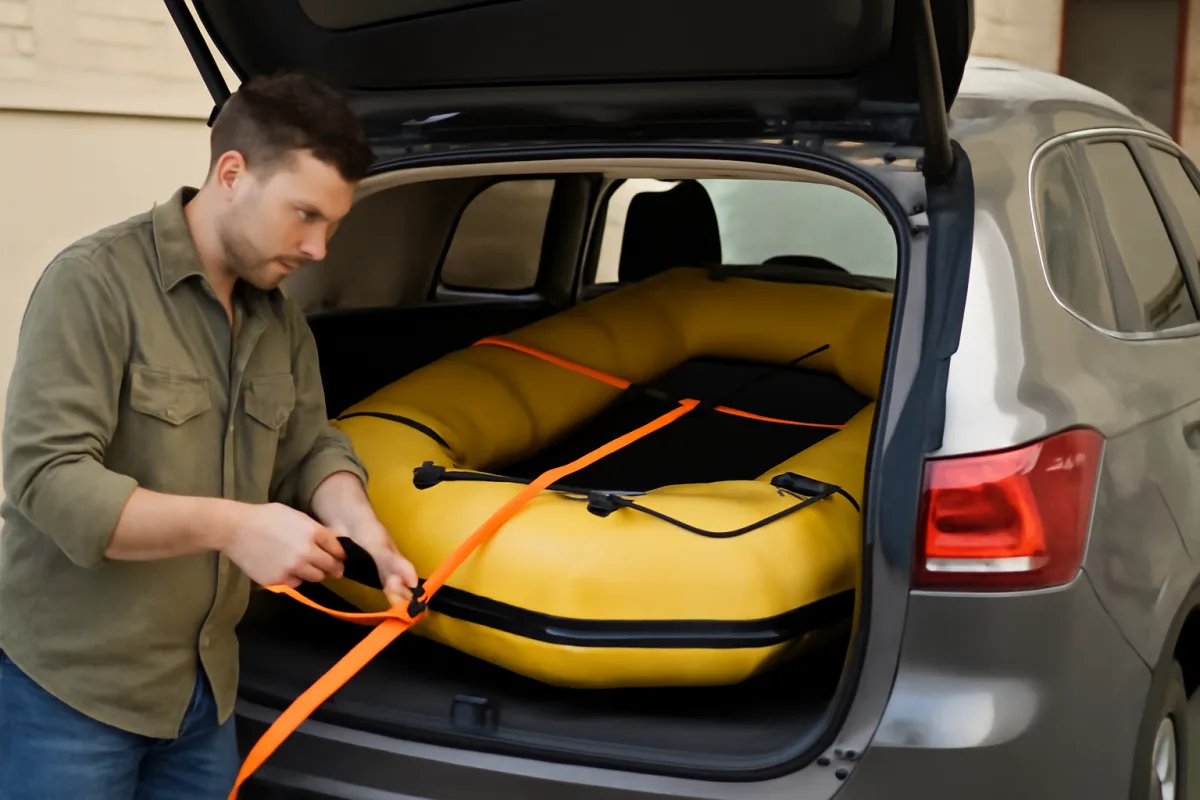 Posso trasportare la zattera in bagagliaio? Le precauzioni indispensabili per evitare danni prima di salpare
