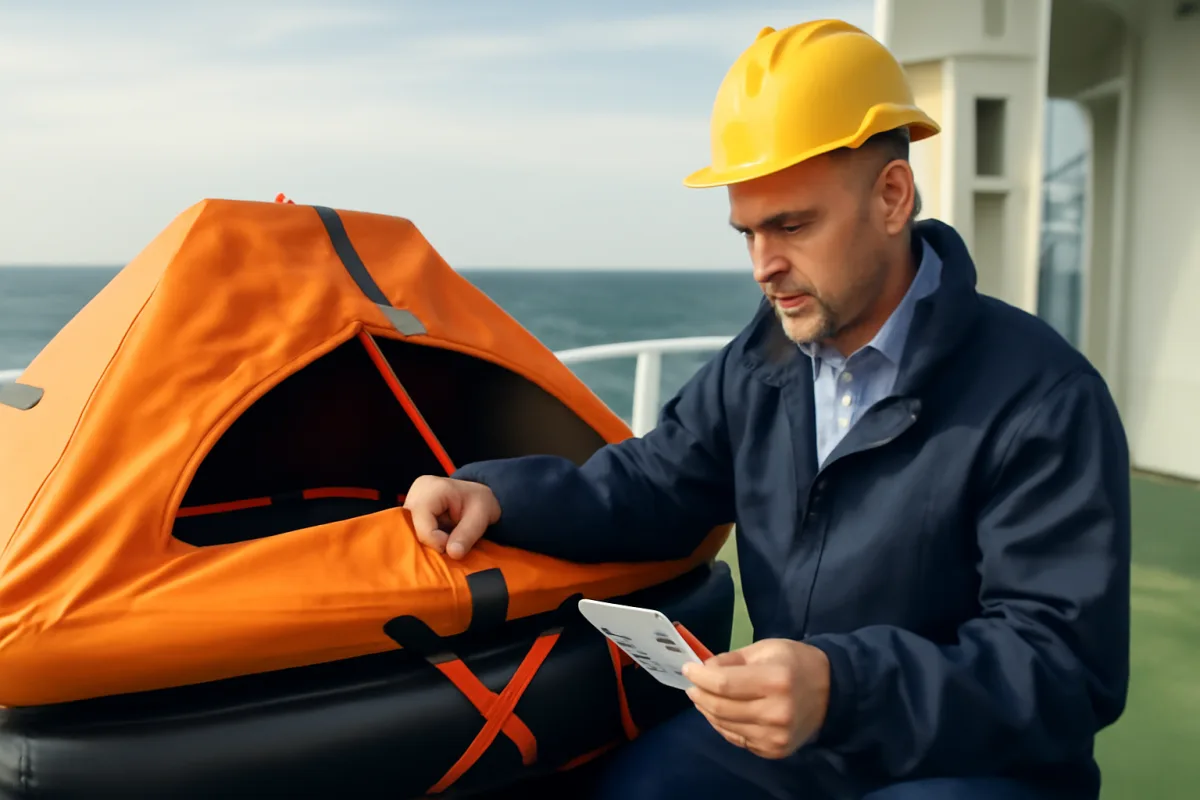 Responsabile della sicurezza a bordo: quali obblighi ha nella scelta della zattera di salvataggio